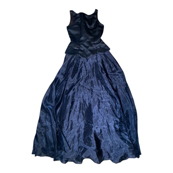 Dave & Johnny Navy Formal Maxi Dress - Picture 3 of 8